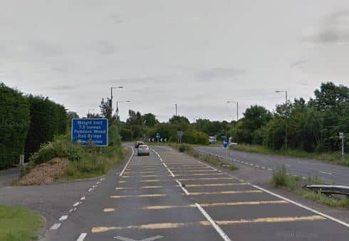 Two taken to hospital after A21 collision
